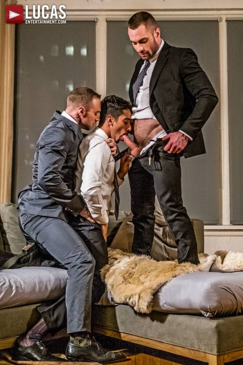 Drae Axtell’s Corporate Threesome With Dylan James And Stas Landon - Gay Movies - Lucas Entertainment